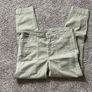 Anthropologie Olive Green Utility Pants
